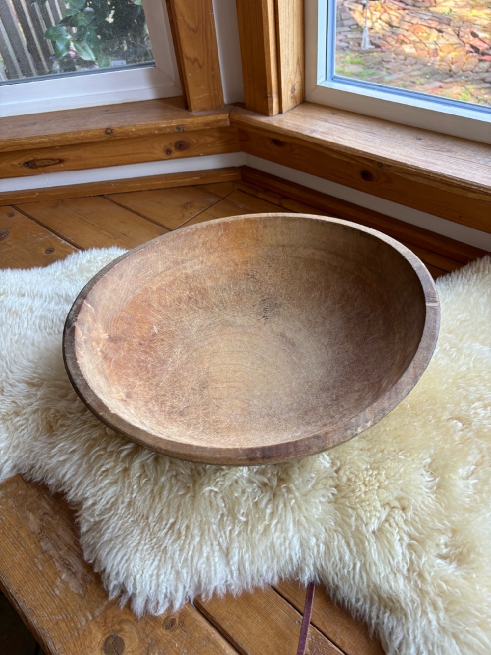 Antique Primitive Wooden Bowl